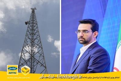 قدردانی از ایرانسل جهت راه اندازی سایت های راهبردی در همدان
