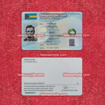 Dominican Driver Licence Fake Template