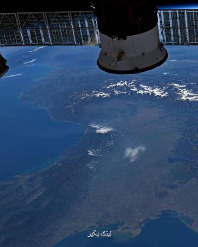 كوه های آلپ از منظر ایستگاه فضایی بین المللی
